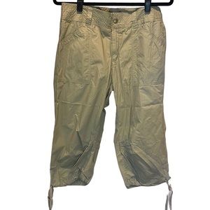 Bamboo Traders Sz 8 Khaki Capri Pants 100% Cotton